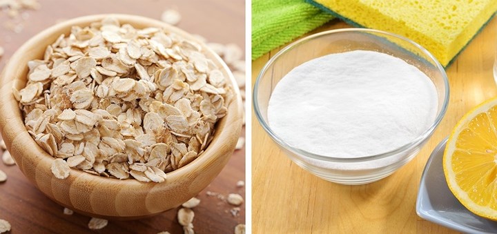 Bột yến mạch: Cùng với việc mang lại nhiều lợi ích cho sức khỏe, bột yến mạch là một cách hiệu quả để có làn da hoàn hảo. Bạn sẽ cần nước cốt chanh, bột yến mạch và muối. Trộn nước ép 1/2 quả chanh, 1/2 muỗng canh bột yến mạch và một chút muối. Chà hỗn hợp này lên đầu gối và khuỷu tay trong 10-15 phút rồi rửa sạch bằng nước ấm. Lặp lại quá trình này 3-4 lần một tuần để đạt được kết quả tốt nhất.