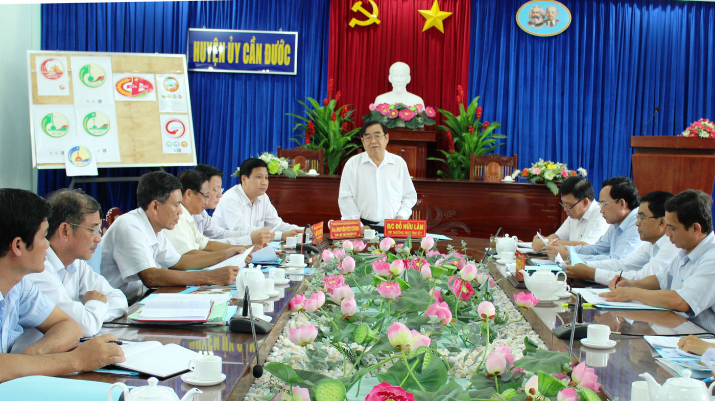 Phó Bí thư Thường trực Tỉnh ủy - Đỗ Hữu Lâm phát biểu kết luận tại cuộc giám sát