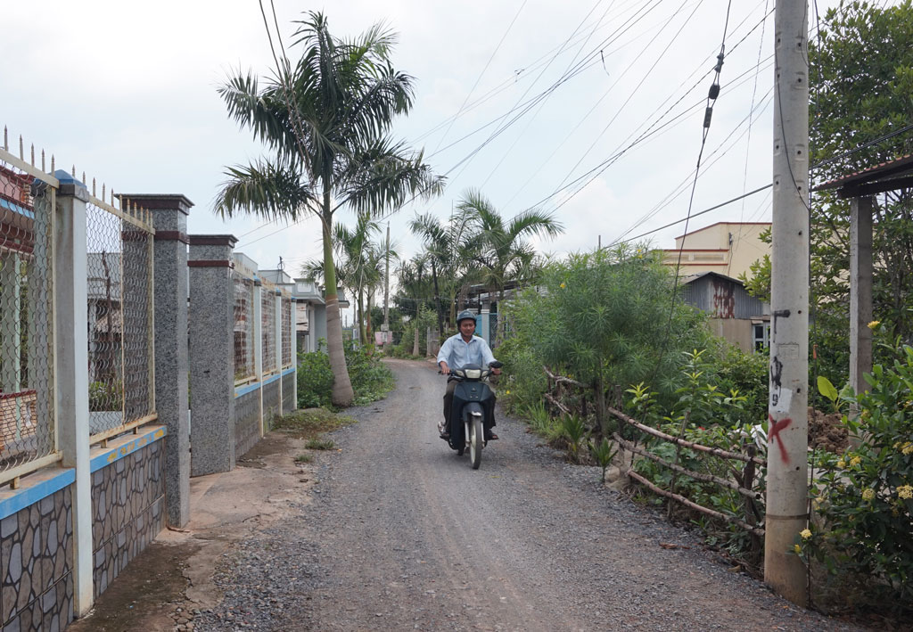 Đường giao thông nông thôn ngày càng xanh, sạch, đẹp, trong đó có sự góp sức của hội viên cựu chiến binh