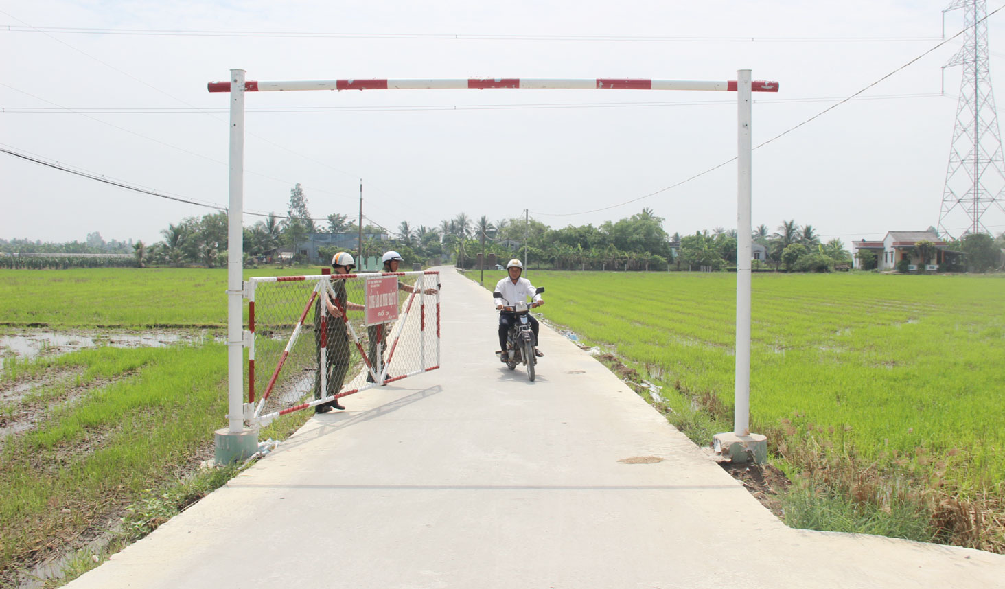 Mô hình Cổng rào an ninh, trật tự góp phần giữ vững an ninh trên địa bàn