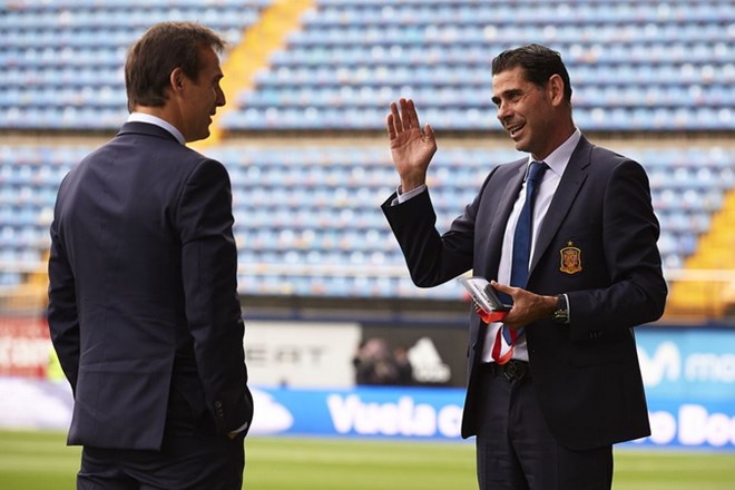 Fernando Hierro thay thế Lopetegui dẫn dắt tuyển Tây Ban Nha
