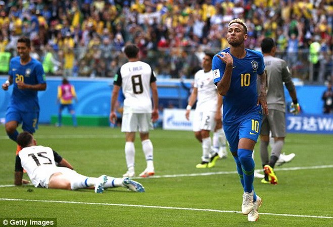 Neymar có bàn thắng đầu tiên tại World Cup 2018