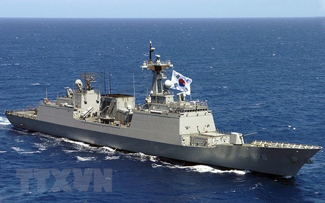Tàu chiến của hải quân Hàn Quốc. (Nguồn: Courtesy of Wikipedia/TTXVN)