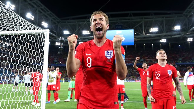 Harry Kane cùng tuyển Anh giành vé vào tứ kết. (Nguồn: Getty Images)