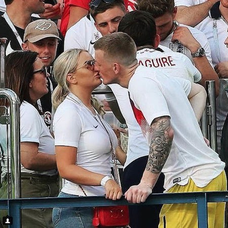 Megan Davison và Jordan Pickford đã có nhiều năm gắn bó