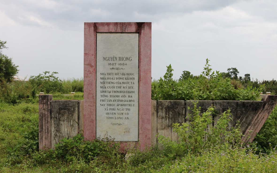Khu lưu niệm Nguyễn Thông - di tích quốc gia ngày càng trở nên hoang sơ do chưa được đầu tư hoàn chỉnh
