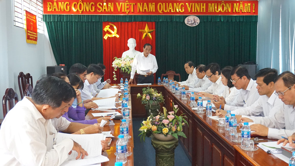 Các đại biểu thảo luận, thống nhất thời gian tổ chức, nội dung chương trình kỳ họp thứ 10,HĐND tỉnh khóa IX