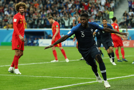 Hậu vệ Samuel Umtiti ghi bàn duy nhất cho tuyển Pháp