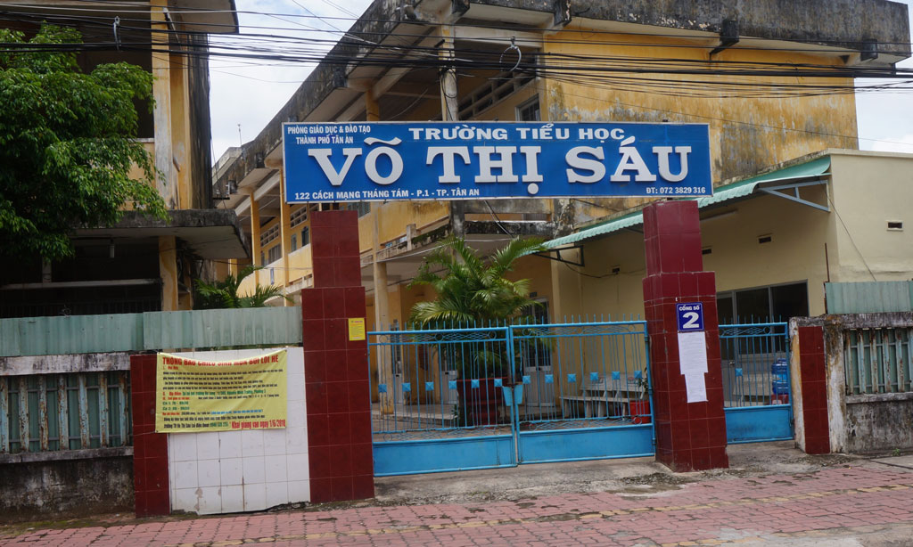 Gần đây cơ quan công an đã khởi tố vụ án “Lợi dụng chức vụ quyền hạn trong thi hành công vụ” xảy ra tại Trường Tiểu học Võ Thị Sáu, TP.Tân An