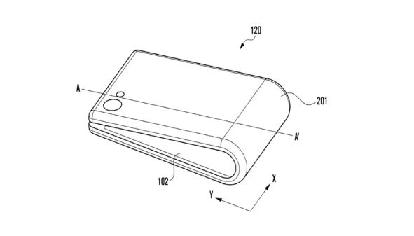 Bản vẽ bằng sáng chế về mẫu điện thoại Samsung được cấp phép