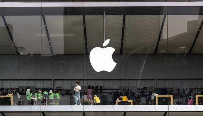 Cửa hàng của Apple tại Quảng Châu, tỉnh Quảng Đông của Trung Quốc ngày 12/7 vừa qua. (Nguồn: EPA-EFE/TTXVN)