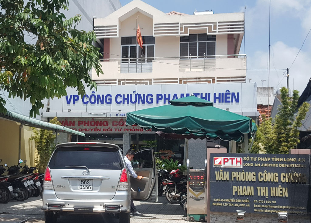 Phòng Công chứng số 1 được chuyển đổi thành Văn phòng Công chứng Phạm Thị Hiên