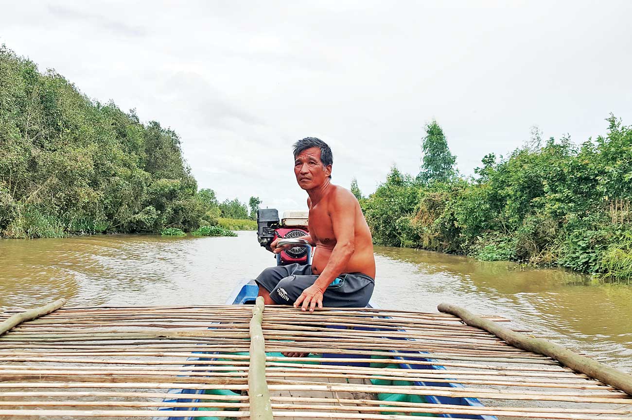 Ngôi miếu Bắc Bỏ và ân tình người dân ấp Đá Biên Ông Tư Tờ chạy vỏ lãi rước khách đến thăm