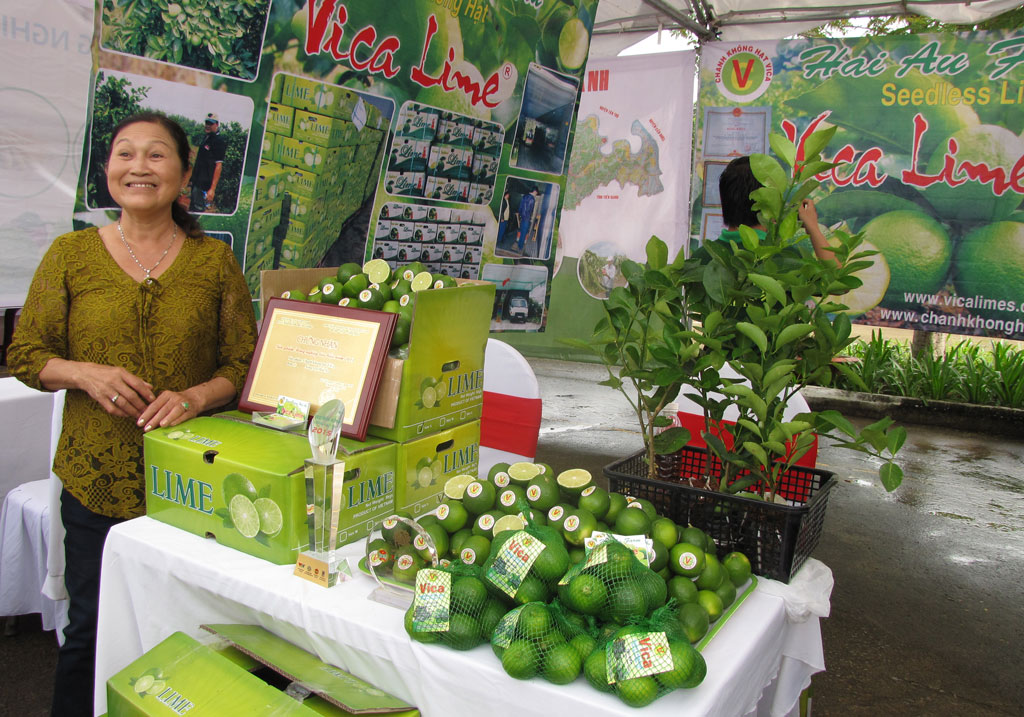 Sản phẩm chanh không hạt Vica Lime tham gia hội chợ thương mại