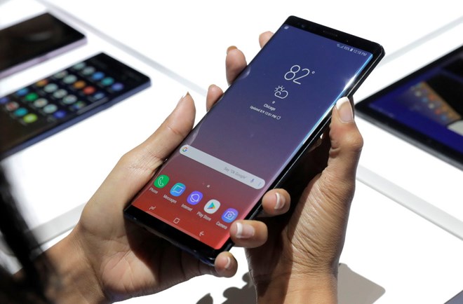 Điện thoại Samsung Galaxy Note 9. (Nguồn: Reuters)