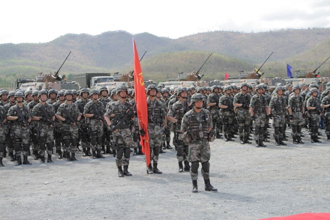 Quân đội Trung Quốc tham gia một cuộc tập trận. (Ảnh minh họa. Minh Hưng/TTXVN)