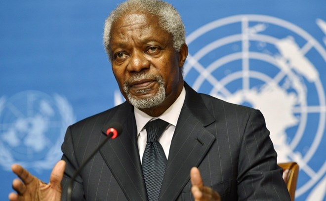 Cựu Tổng Thư ký Liên hợp quốc Kofi Annan. (Nguồn: Getty)