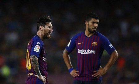 Messi và Suarez thì vẫn luôn là vũ khí sắc bén trên hàng công Barca