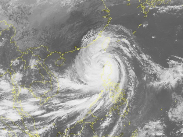 Ảnh mây vệ tinh của cơn bão số 6. (Nguồn: nchmf.gov.vn)