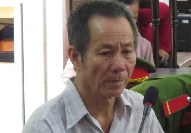 Bị cáo Nguyễn Văn Thuận tại phiên tòa xét xử