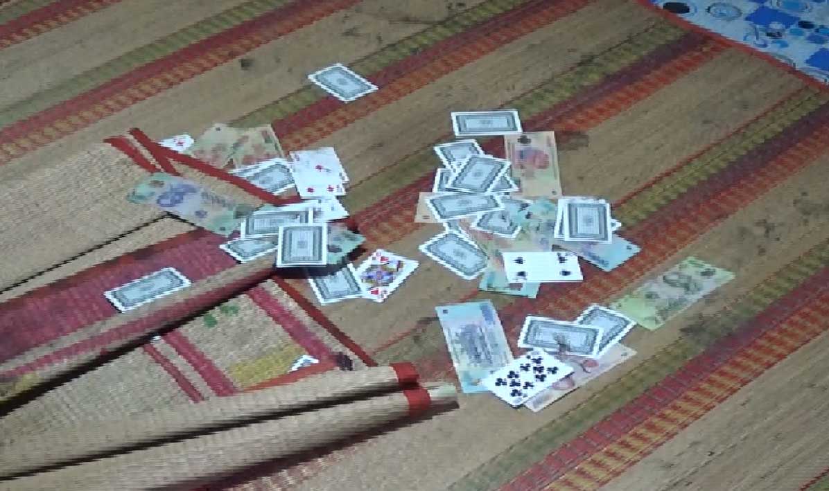 Tang vật một vụ đánh bạc