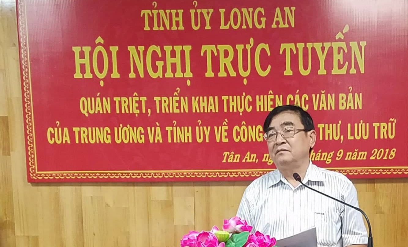 Phó Bí thư Thường trực Tỉnh ủy - Đỗ Hữu Lâm phát biểu chỉ đạo hội nghị