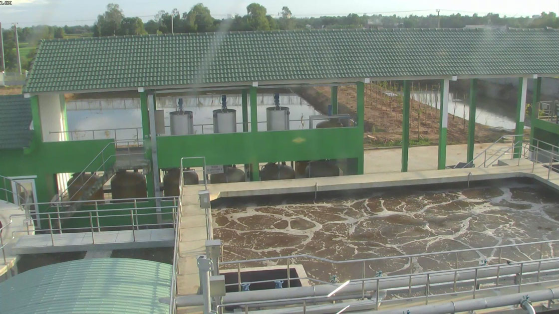 Bảo vệ môi trường tại khu, cụm công nghiệp ngày càng được chú trọng, thực hiện nghiêm túc (ảnh chụp hệ thống xử lý nước thải tại khu công nghiệp Thuận Đạo)