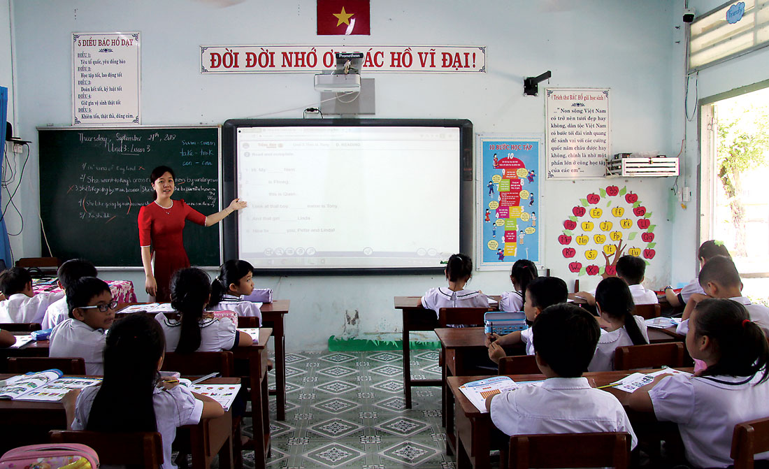 Giáo viên ứng dụng công nghệ thông tin và áp dụng nhiều phương pháp giảng dạy