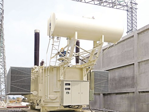Máy biến áp 500 kV của Tổng Công ty Thiết bị điện Đông Anh được sử dụng tại nhiều Trạm biếp áp cao thế của EVN (Ảnh: EVN)
