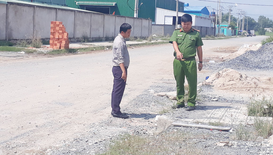 Lực lượng Cảnh sát phòng cháy, chữa cháy và cứu nạn, cứu hộ Công an tỉnh kiểm tra hệ thống cấp nước chữa cháy cụm công nghiệp