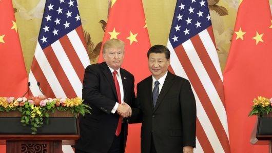 Tổng thống Mỹ Donald Trump (trái) và Chủ tịch Trung Quốc Tập Cận Bình. (Nguồn: Bloomberg/Getty Images)