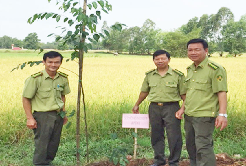 Chi cục Kiểm lâm trồng cây tại Lễ phát động “Trồng cây nhớ Bác” 