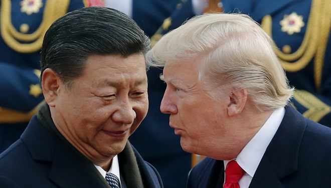 Tổng thống Mỹ Donald Trump với Chủ tịch Trung Quốc Tập Cận Bình. (Nguồn: AP)