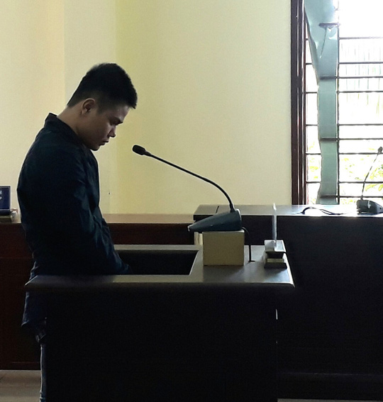 Bị cáo Tâm tại toà