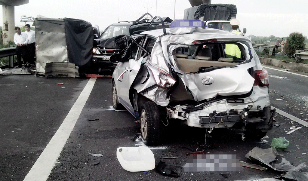 11 tháng năm 2018, trên địa bàn tỉnh xảy ra 189 vụ tai nạn giao thông làm chết 114 người, bị thương 152 người (Trong ảnh: Phương tiện bị tai nạn bể nát)