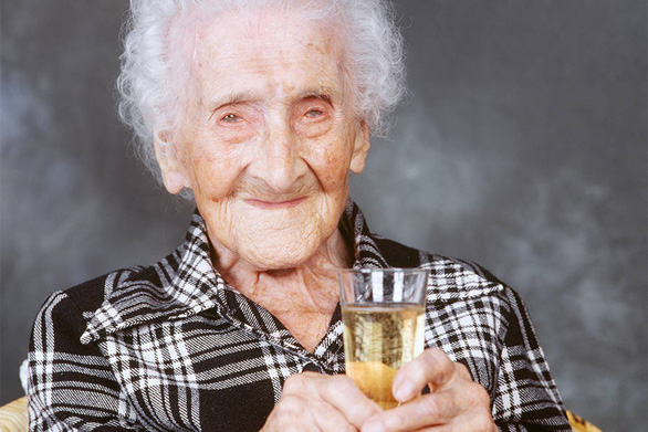 Cụ Jeanne Calmert - người được cho là sống thọ nhất thế giới - Ảnh: Getty