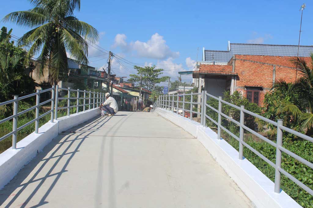 Mỹ Lệ: Làm tốt công tác an sinh xã hội Cầu giao thông Chợ Mỹ sắp hoàn thành, tạo điều kiện cho người dân đi lại thuận tiện
