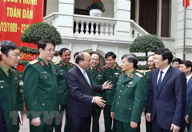 Thủ tướng Nguyễn Xuân Phúc thăm và làm việc với Báo Quân đội nhân dân