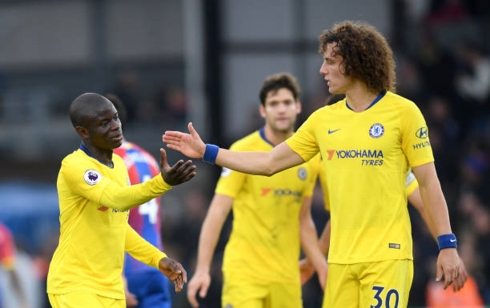 Bàn thắng duy nhất của N'Golo Kante giúp Chelsea vượt qua Crystal Palace với tỷ số 1-0. (Ảnh: Getty)