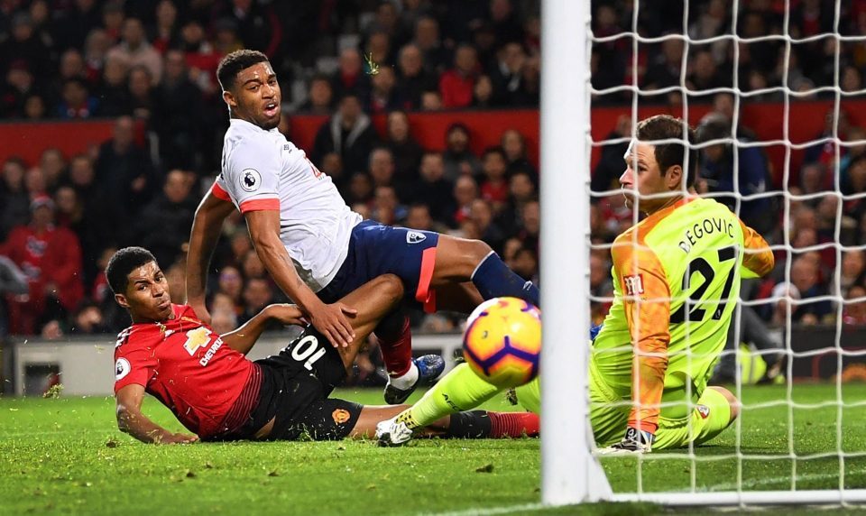 Rashford vừa ghi bàn vào lưới Bournemouth