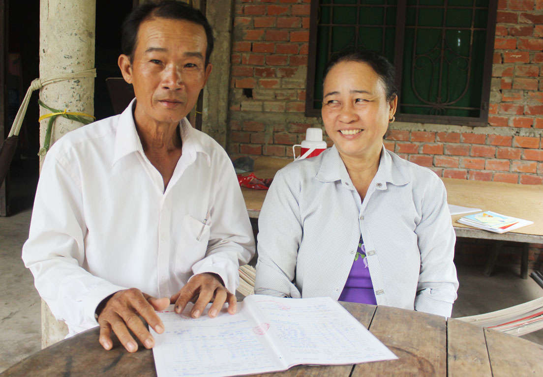 Ông Nguyễn Văn Giàu chia sẻ: “Gia đình có được hạnh phúc như hôm nay là nhờ bàn tay vun vén của vợ tôi