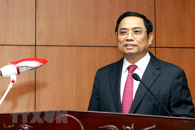 Ông Phạm Minh Chính, Uỷ viên Bộ Chính trị, Bí thư Trung ương Đảng, Trưởng Ban Tổ chức Trung ương. (Ảnh: Thế Duyệt/TTXVN)