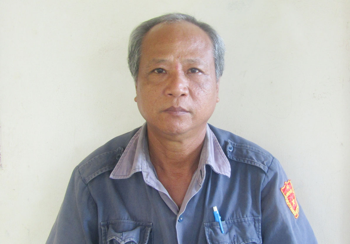 Ông Dương Văn Minh - Đội phó Đội Dân phòng chuyên trách xã Nhị Thành, huyện Thủ Thừa, hơn 18 năm gắn bó với đội dân phòng