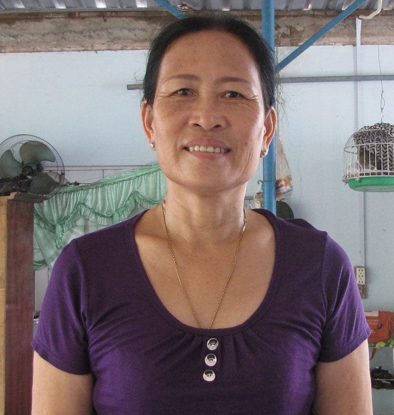 Bà Lương Thị Ngoai - chủ nhà trọ Thiên Lý, được nhiều công nhân, lao động xem như “mẹ đỡ đầu”
