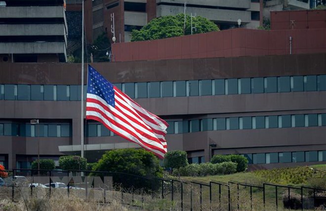 Đại sứ quán Mỹ tại Caracas, Venezuela. (Ảnh: AFP/TTXVN)