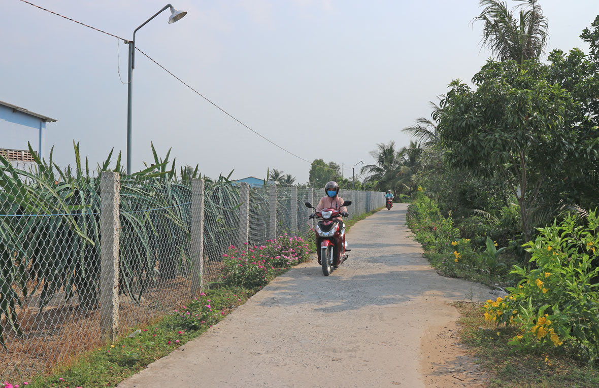 Mô hình Ánh sáng an ninh, trật tự trên địa bàn xã Long Trì nhận được sự hưởng ứng tích cực của người dân 