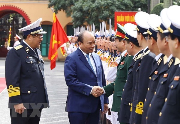 PM inspects combat readiness of Naval High Command