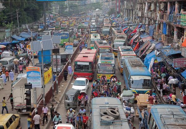 Quang cảnh đường phố tại Bangladesh. (Nguồn: NYT)