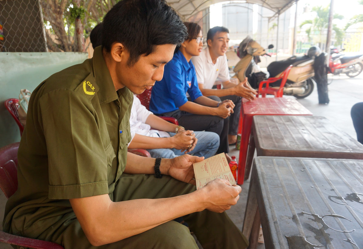 Anh Ngô Thanh Tòng với lần đầu tiên tham gia hiến máu cứu người