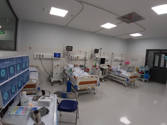 The 100-bed Stroke International Services (SIS) Hospital was built at a cost of 500 billion VND (21.5 million USD) with state-of-the-art equipment (Photo: VNA)